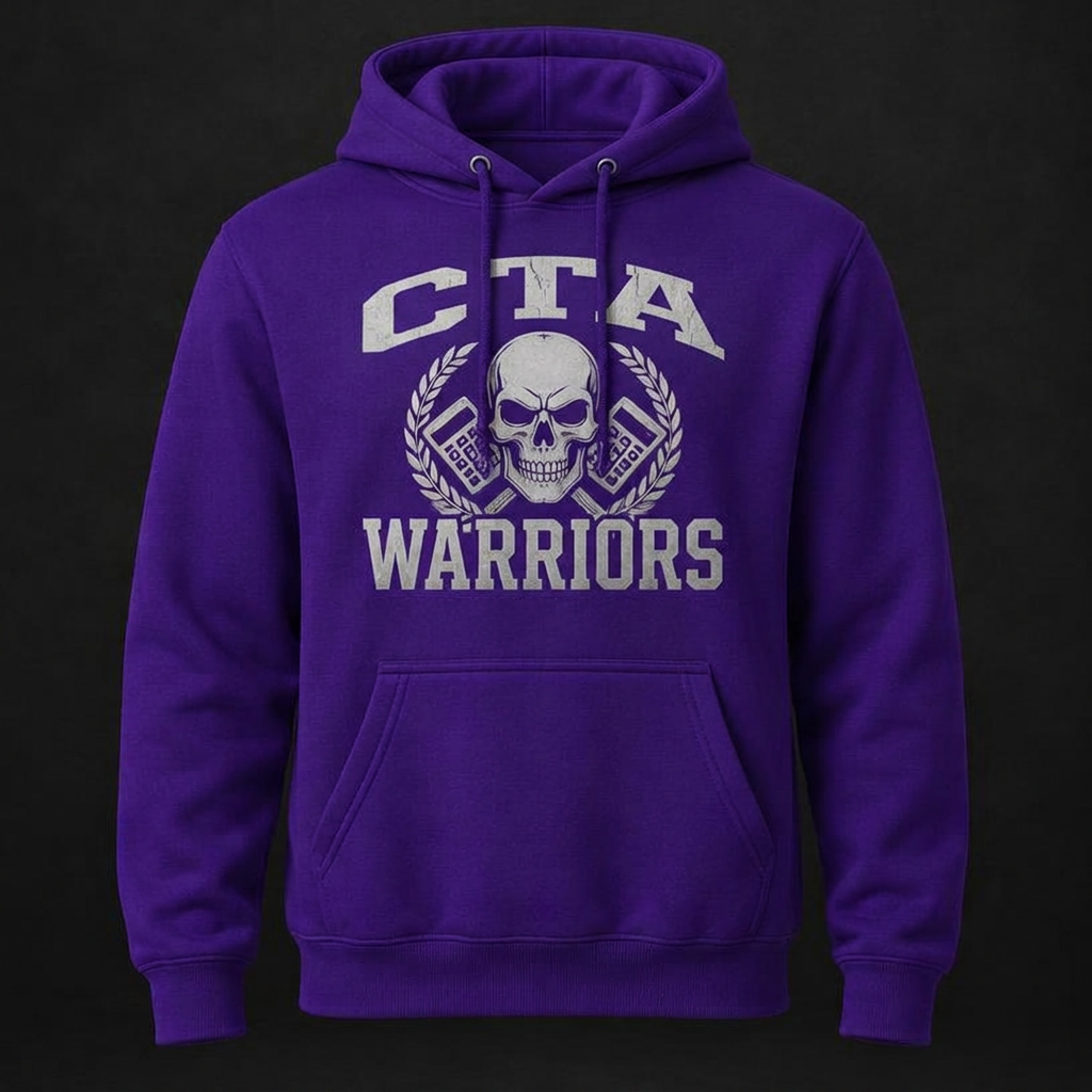 Purple Warrior Hoodie